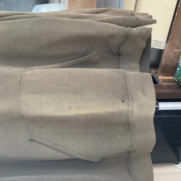 Vintage Carhartt Spell-Out Hoodie - Olive Green Rare 2XL - Picture 5 of 9